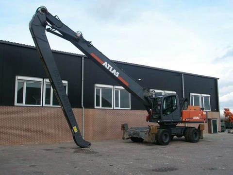2015 Atlas 350MH material handler, side profile view 2015 Atlas 350MH material handler, side profile view