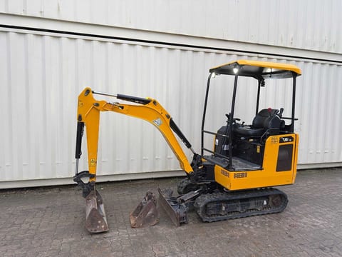 2022 JCB 16C-1 mini excavator, side view 2022 JCB 16C-1 mini excavator, side view