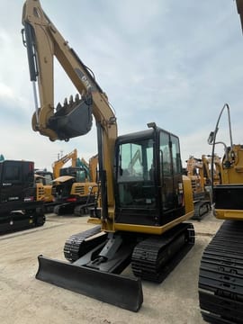 2024 Caterpillar 305.5E2 mini excavator, front three-quarter view 2024 Caterpillar 305.5E2 mini excavator, front three-quarter view