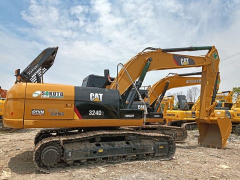 2023 Caterpillar 324D2 crawler excavator, side view 2023 Caterpillar 324D2 crawler excavator, side view
