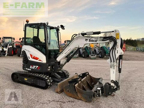 2023 Bobcat E27Z mini excavator, side view 2023 Bobcat E27Z mini excavator, side view