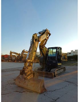 2018 Yanmar B7 SIGMA crawler excavator, front three-quarter view 2018 Yanmar B7 SIGMA crawler excavator, front three-quarter view