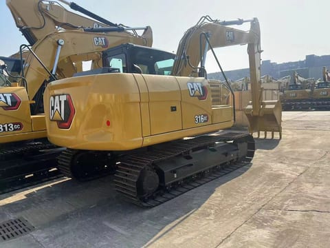 2026 Caterpillar 316GC crawler excavator, rear three-quarter view 2026 Caterpillar 316GC crawler excavator, rear three-quarter view