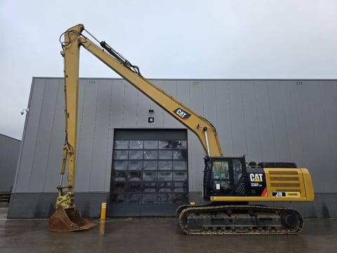 2018 Caterpillar 336FL long reach crawler excavator, side view 2018 Caterpillar 336FL long reach crawler excavator, side view