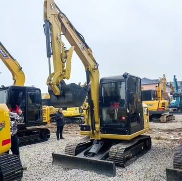 2024 Caterpillar 306E2 mini excavator, front three-quarter view 2024 Caterpillar 306E2 mini excavator, front three-quarter view