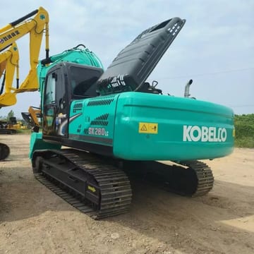 2019 Kobelco SK260LC crawler excavator rear three-quarter view 2019 Kobelco SK260LC crawler excavator rear three-quarter view