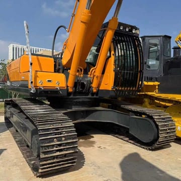 2023 Hyundai R305LC-9C crawler excavator, rear three-quarter view