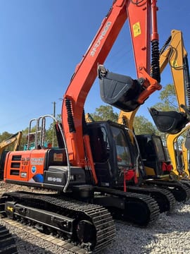 2024 Hitachi Zaxis 120 crawler excavator, side view 2024 Hitachi Zaxis 120 crawler excavator, side view