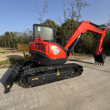 2023 Yanmar ViO80 mini excavator, side view 2023 Yanmar ViO80 mini excavator, side view