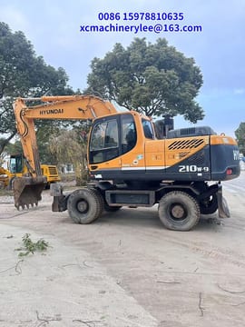 2023 Hyundai R210W-9 wheel excavator side view 2023 Hyundai R210W-9 wheel excavator side view