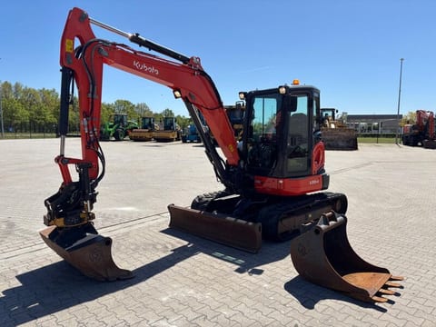2020 Kubota U55-4 mini excavator, side profile view 2020 Kubota U55-4 mini excavator, side profile view