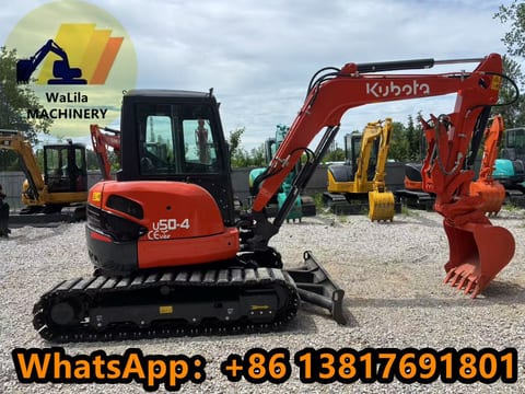 2023 Kubota U50-4 mini excavator, side view 2023 Kubota U50-4 mini excavator, side view