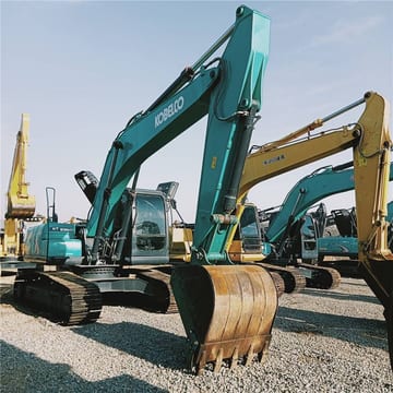 2024 Kobelco SK200D crawler excavator, front three-quarter view 2024 Kobelco SK200D crawler excavator, front three-quarter view