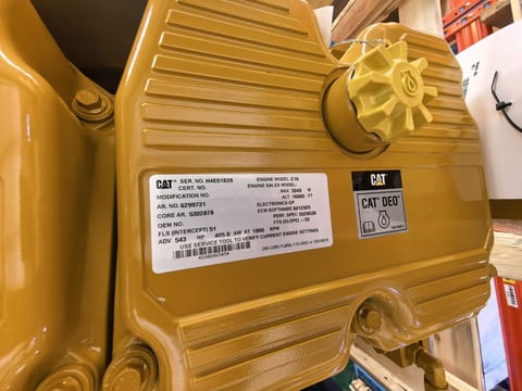 2025 Caterpillar 395 crawler excavator engine component detail 2025 Caterpillar 395 crawler excavator engine component detail