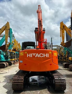 2025 Hitachi 135 crawler excavator, rear view 2025 Hitachi 135 crawler excavator, rear view