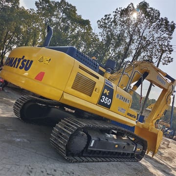 2025 Komatsu PC350-7 crawler excavator, rear three-quarter view 2025 Komatsu PC350-7 crawler excavator, rear three-quarter view