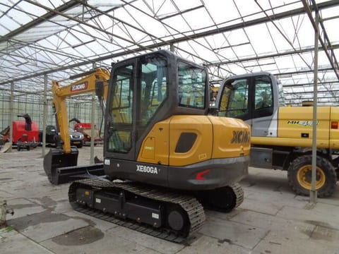 2023 XCMG XE60GA mini excavator, rear three-quarter view 2023 XCMG XE60GA mini excavator, rear three-quarter view