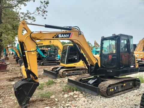 2020 Sany SY60C mini excavator, side view