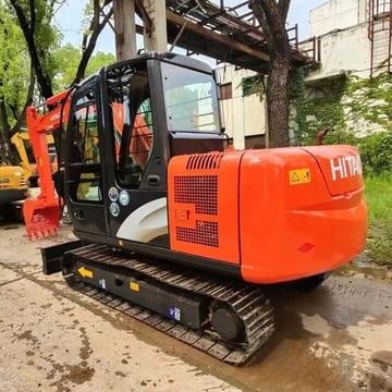 2016 Hitachi EX60 ZX60 crawler excavator, rear three-quarter view 2016 Hitachi EX60 ZX60 crawler excavator, rear three-quarter view