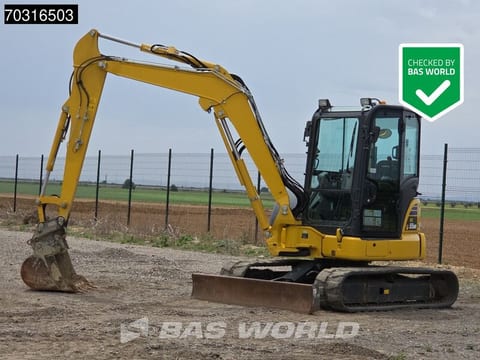 2024 Komatsu PC55MR-5 mini excavator, side profile view 2024 Komatsu PC55MR-5 mini excavator, side profile view