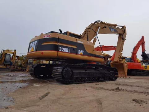 2020 Caterpillar 320BL crawler excavator, rear three-quarter view 2020 Caterpillar 320BL crawler excavator, rear three-quarter view