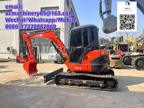 2019 Kubota U55-4 mini excavator, side view 2019 Kubota U55-4 mini excavator, side view