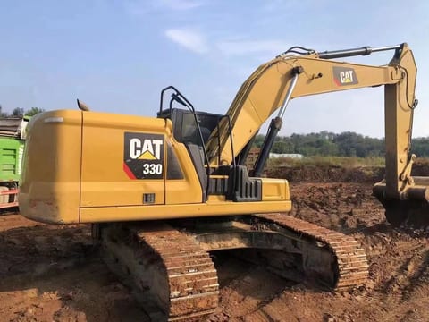 2022 Caterpillar 330 crawler excavator side view 2022 Caterpillar 330 crawler excavator side view