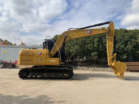 2022 Caterpillar 312D2 GC crawler excavator, side view 2022 Caterpillar 312D2 GC crawler excavator, side view