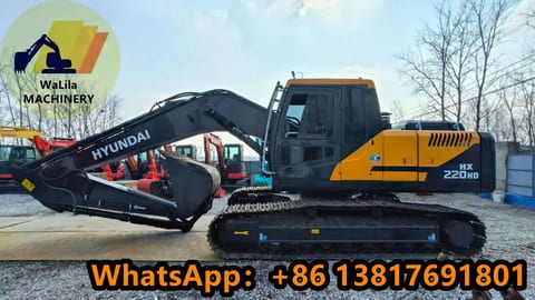2024 Hyundai HX220HD crawler excavator side view 2024 Hyundai HX220HD crawler excavator side view
