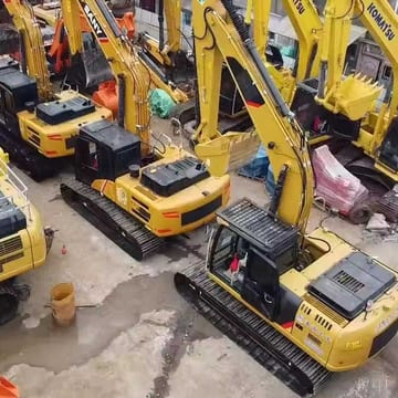 2013 Sany 215C crawler excavator, high-angle view 2013 Sany 215C crawler excavator, high-angle view