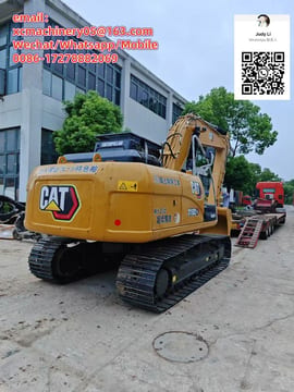2022 Caterpillar 315D2 LGC crawler excavator, rear three-quarter view 2022 Caterpillar 315D2 LGC crawler excavator, rear three-quarter view