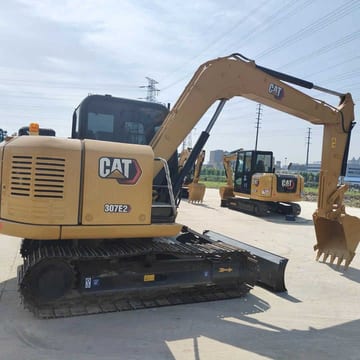 2023 Caterpillar 307E2 excavator, side view 2023 Caterpillar 307E2 excavator, side view