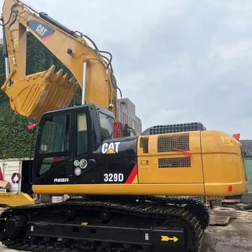 Caterpillar 329D crawler excavator side view Caterpillar 329D crawler excavator side view