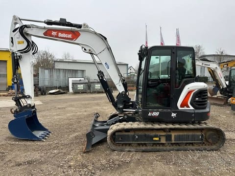 2024 Bobcat E88 R2 mini excavator, side view 2024 Bobcat E88 R2 mini excavator, side view