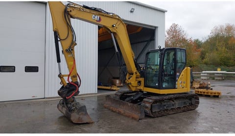 2022 Caterpillar 308-07CR crawler excavator side view 2022 Caterpillar 308-07CR crawler excavator side view