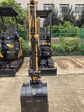 2026 Sany SY16 mini excavator, front view