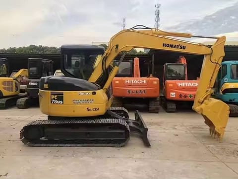 2023 Komatsu PC78US-6 mini excavator, side view 2023 Komatsu PC78US-6 mini excavator, side view