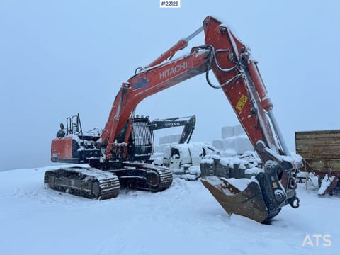2019 Hitachi ZX300LC-6 crawler excavator, side view