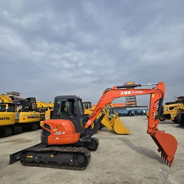 2024 Kubota U55-4 mini excavator, side profile view 2024 Kubota U55-4 mini excavator, side profile view