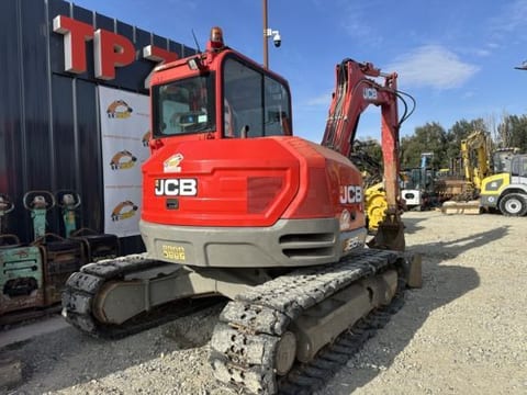2019 JCB 85Z-1 crawler excavator, rear three-quarter view 2019 JCB 85Z-1 crawler excavator, rear three-quarter view