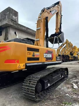 2025 Sany SY365H crawler excavator, rear three-quarter view 2025 Sany SY365H crawler excavator, rear three-quarter view