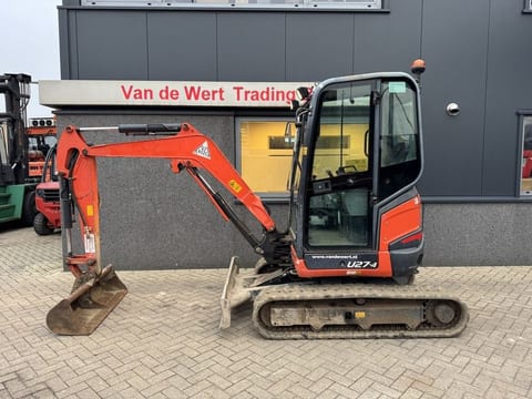 2016 Kubota U27-4 mini excavator, side view 2016 Kubota U27-4 mini excavator, side view
