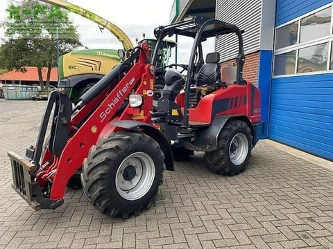 2019 Schäffer 4670 mini excavator, front three-quarter view 2019 Schäffer 4670 mini excavator, front three-quarter view