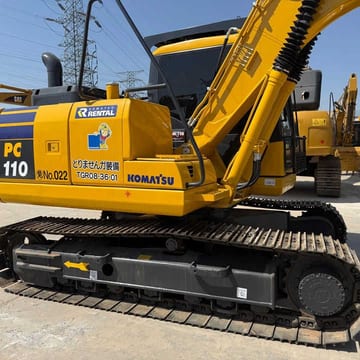 2020 Komatsu PC110 crawler excavator side view 2020 Komatsu PC110 crawler excavator side view