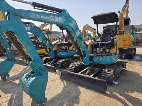 2024 Kubota U35 mini excavator, front three-quarter view 2024 Kubota U35 mini excavator, front three-quarter view