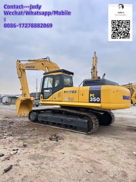 2020 Komatsu PC350 crawler excavator, side view 2020 Komatsu PC350 crawler excavator, side view