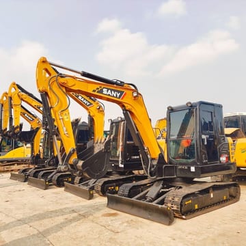 2024 Sany SY60C mini excavator, side view 2024 Sany SY60C mini excavator, side view