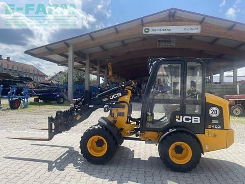 2022 JCB 403 wheel loader, side view 2022 JCB 403 wheel loader, side view