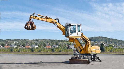 2008 Liebherr A316 material handler, side view 2008 Liebherr A316 material handler, side view