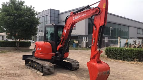 2019 Kubota U55-4 mini excavator, side view 2019 Kubota U55-4 mini excavator, side view